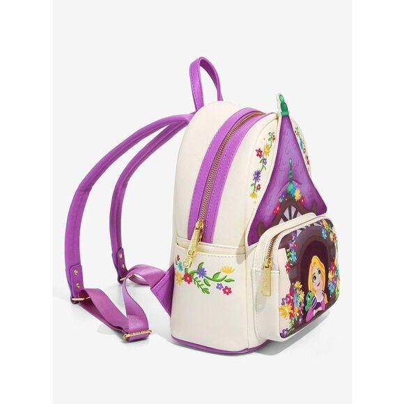 Loungefly DISNEY Tangled Tower Scene Rapunzel Princess Mini Backpack